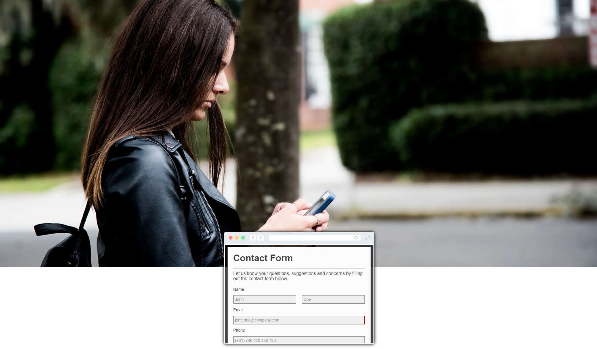 Create a contact form using AbcSubmit Form builder