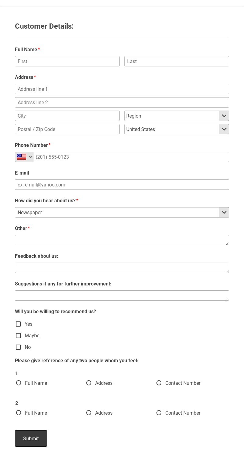 Professional Tax Software Registration Form Template form template