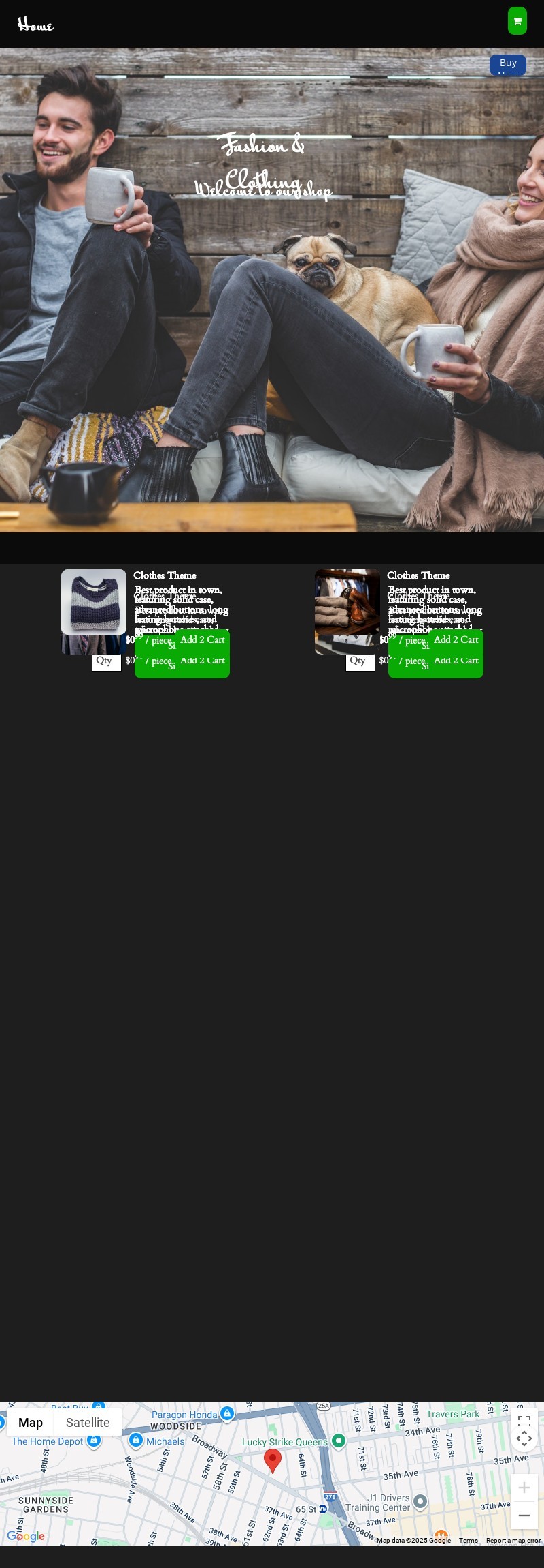 Fashion & Clothing website template