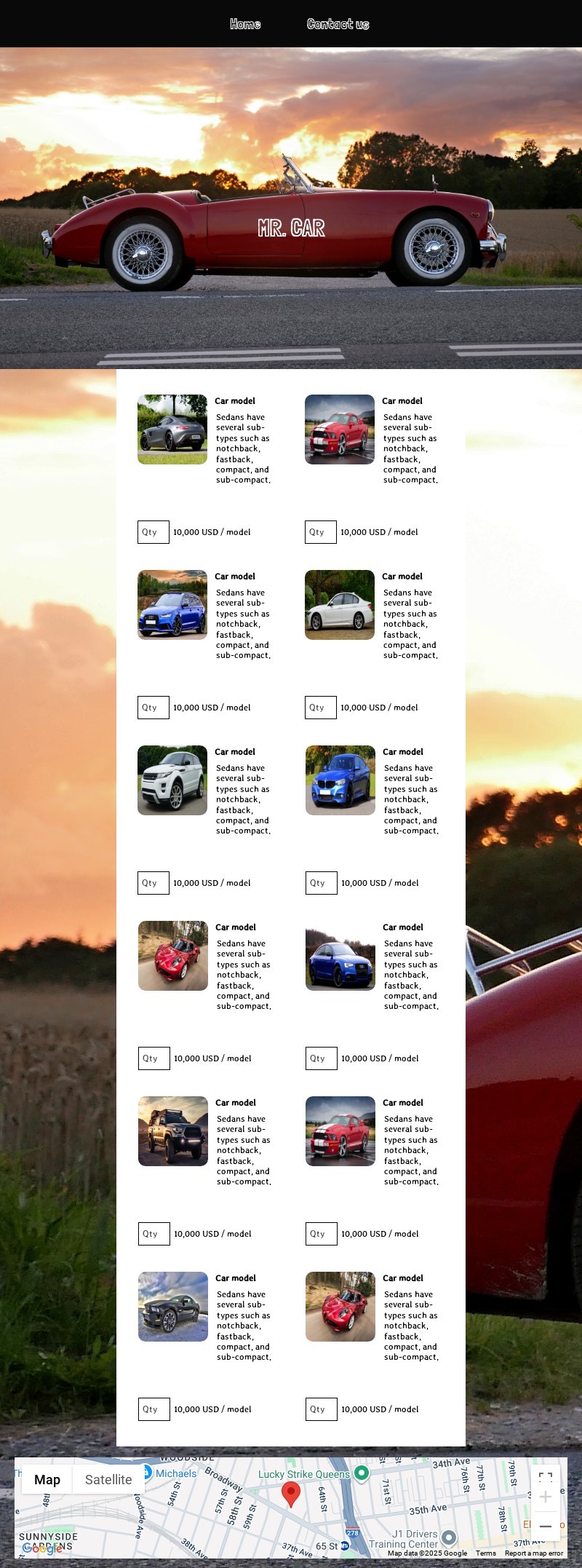 Car Dealer Website Template website template