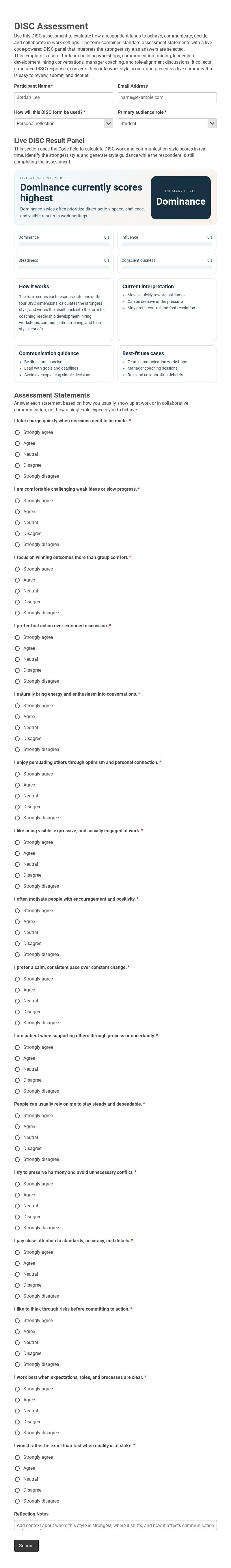 DISC Assessment