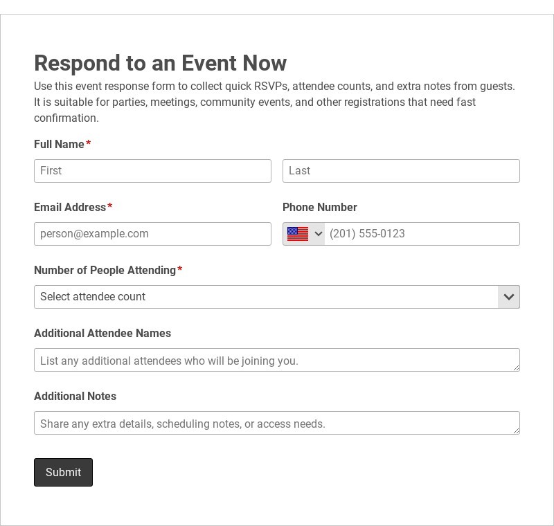 Respond to an Event Now
