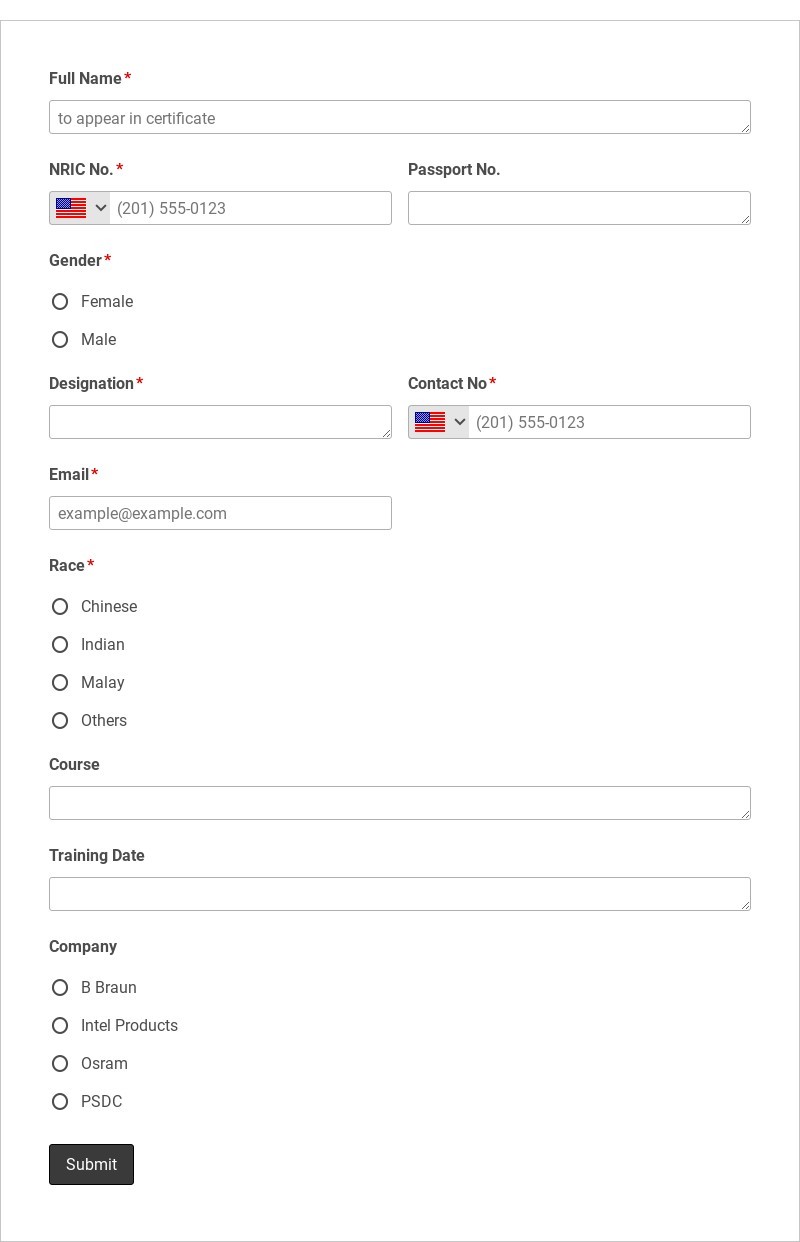 Format Attendance Sheet (Public Program)