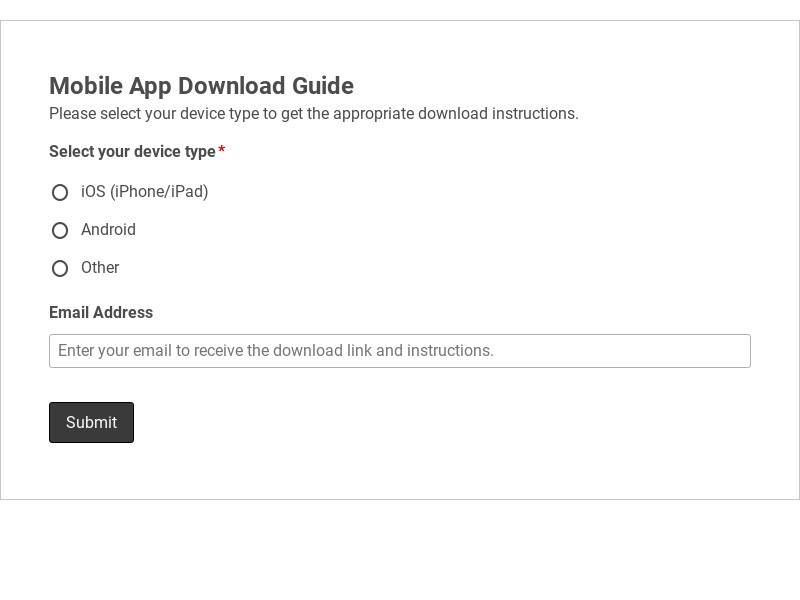 Mobile App Download Guide Template form template