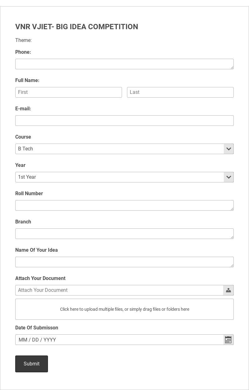 Innovation Membership Club Template form template