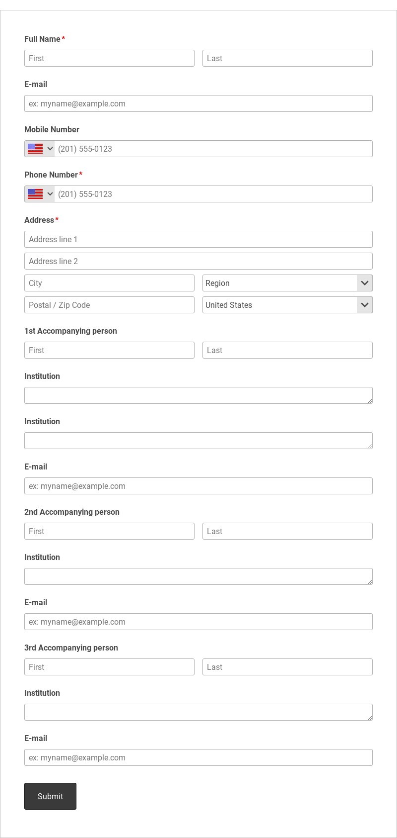 Seminar Convention Registration Form Template form template