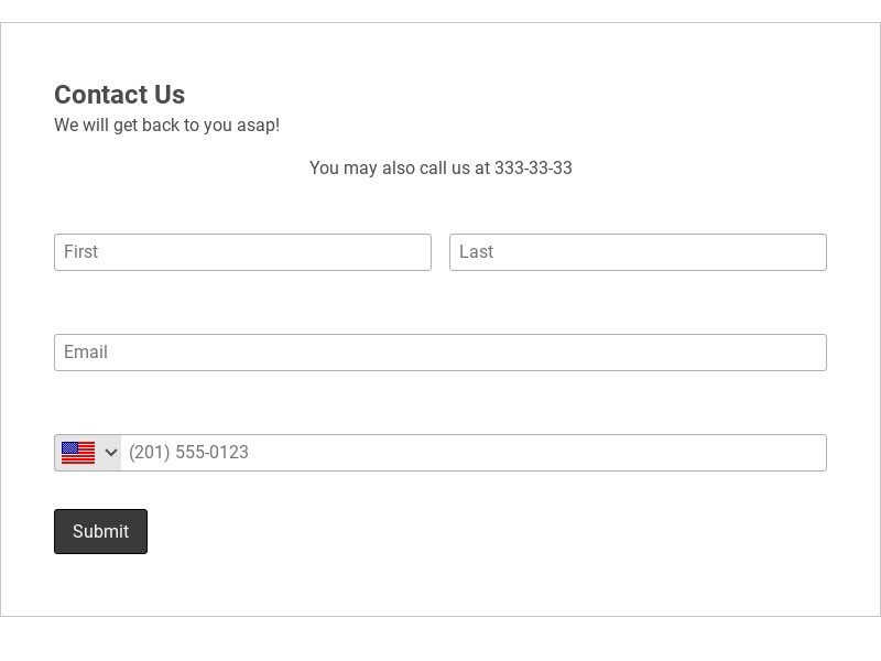 Lime Theme Contact Us Form Template form template