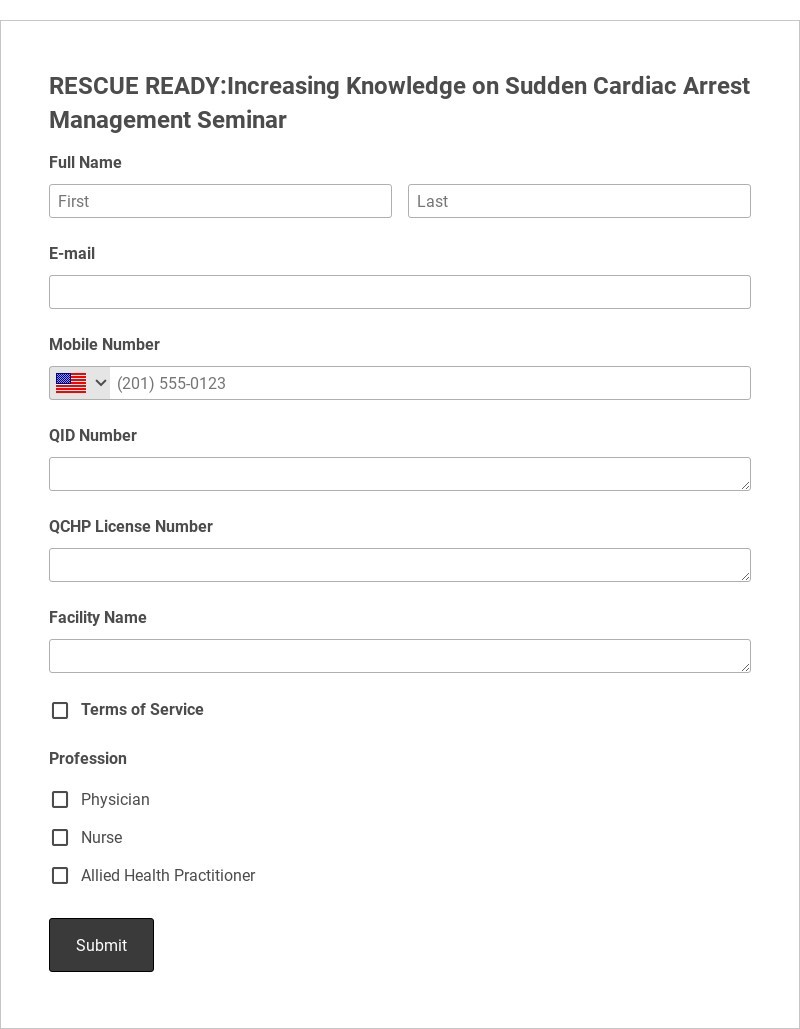 Health Conference Registration Form Template