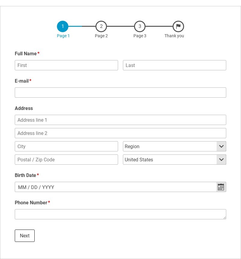 Delegate Application Form Template