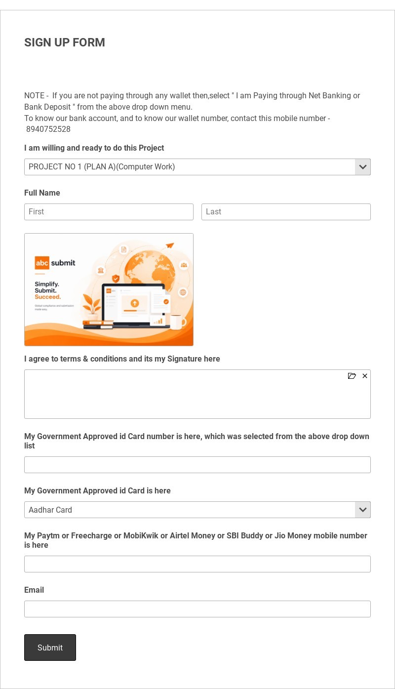 Client Agreement Form Template form template