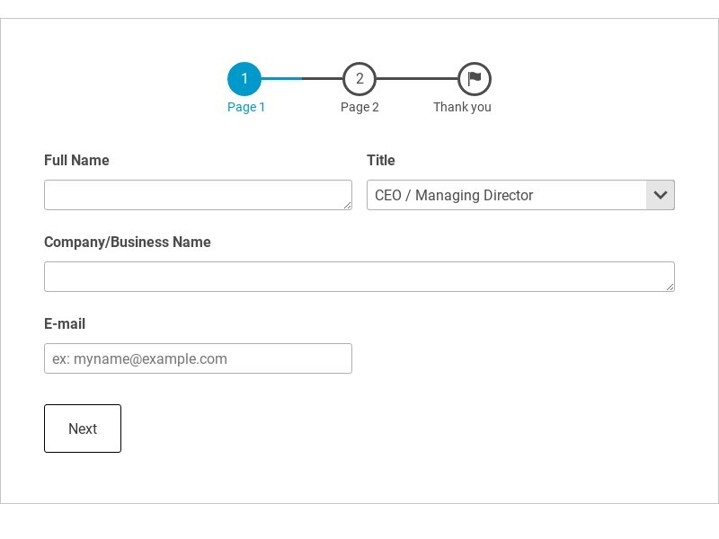 Business Network Registration Form Template form template